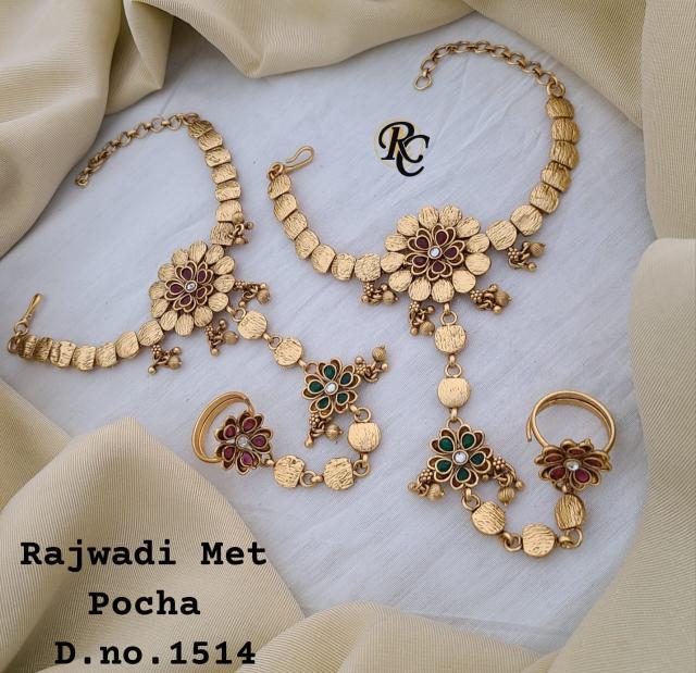 Rajwadi Met Pocha  1514 Cheap artificial jwellery in surat